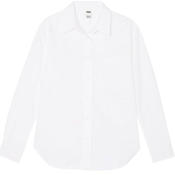 PINK Victoria's Secret Crisp White Oxford Dress Shirt - Picture 4 of 4